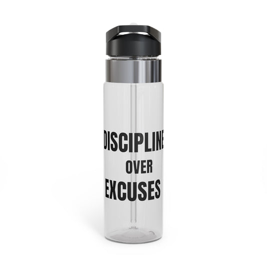 Discipline Over Excuses 20oz Tritan Sport Water Bottle