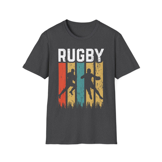 Retro Rugby Player Graphic T-Shirt