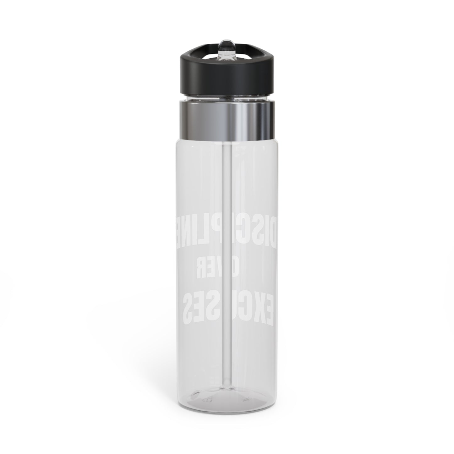 Discipline Over Excuses 20oz Tritan Sport Water Bottle