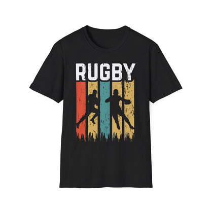 Retro Rugby Player Graphic T-Shirt
