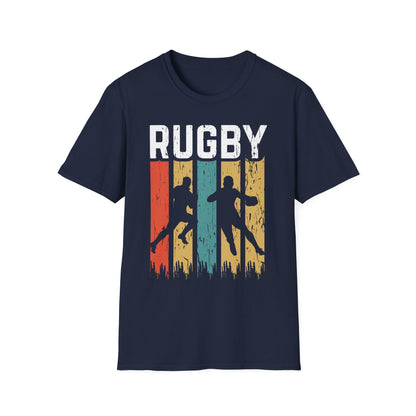 Retro Rugby Player Graphic T-Shirt
