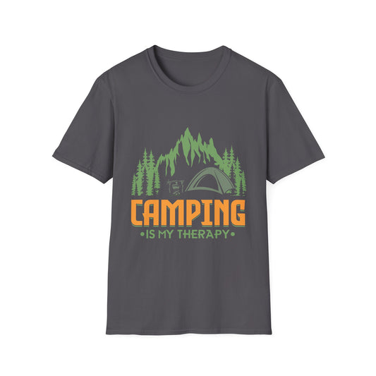 Camping Is My Therapy Outdoor Adventure T-Shirt