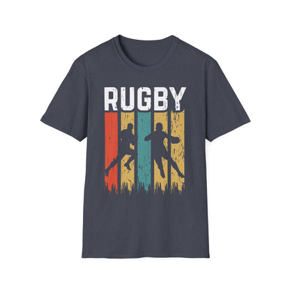 Retro Rugby Player Graphic T-Shirt