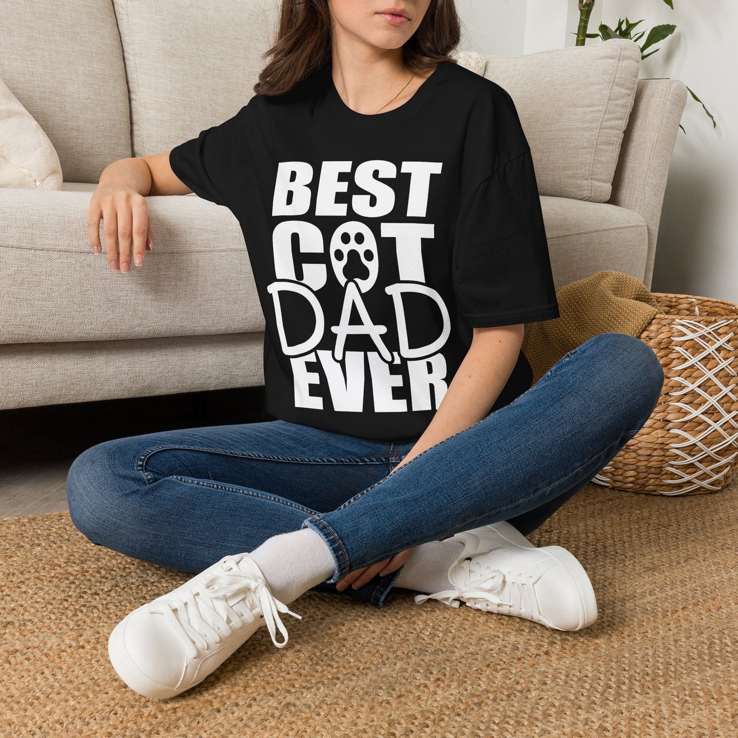 Best Cat Dad Ever Funny Cat T-Shirt