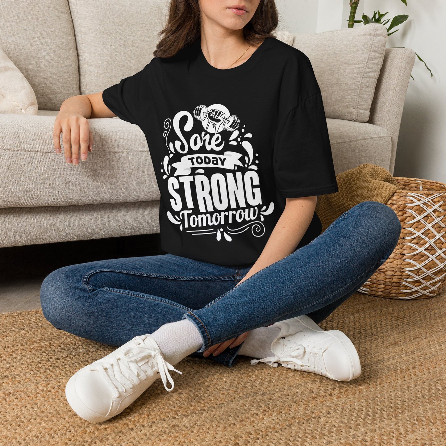 Sore Today Strong Tomorrow Gym Motivation T-Shirt