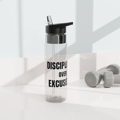 Discipline Over Excuses 20oz Tritan Sport Water Bottle