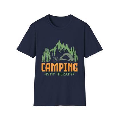 Camping Is My Therapy Outdoor Adventure T-Shirt