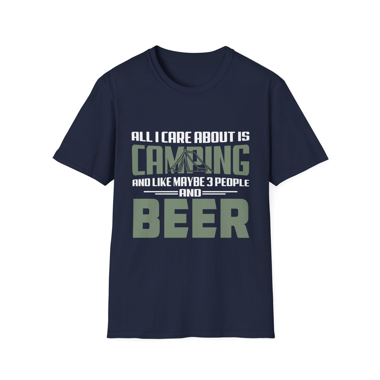 All I Care About Is Camping Funny Outdoor T-Shirt