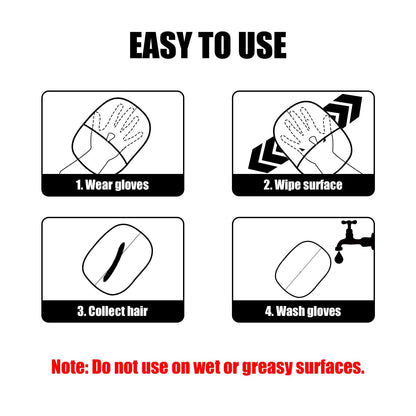 Pet Hair Removal Tool – Reusable Double-Sided Static Grooming Gloves